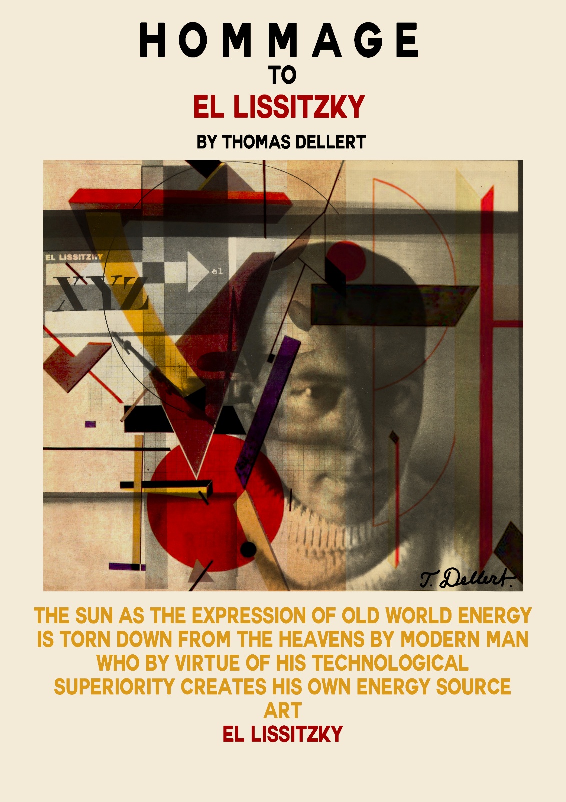El lissitzky by thomas dellert poster 